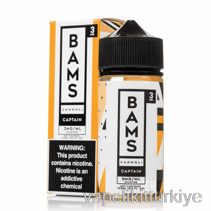 Vape Kalem Vape Mate Kaptanın Cannoli - Bam Bam'ın Cannoli - 100ml 3mg